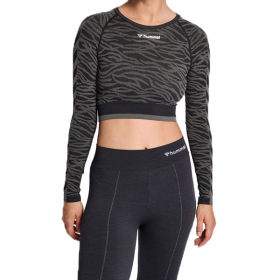 HUMMEL MAJICA HMLMT SAGA SEAMLESS CROP T-SHIRT LS ZA ŽENE